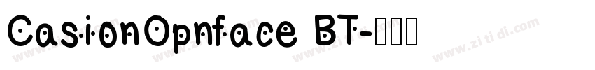 CasionOpnface BT字体转换